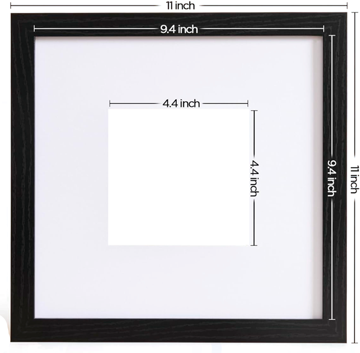 Marco 10 x 10” negro